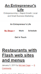 Mobile Screenshot of entrepreneurslife.com
