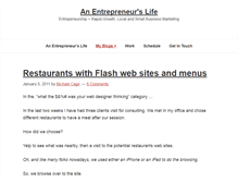 Tablet Screenshot of entrepreneurslife.com